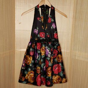 Sam Edelman Womens Floral Deep V Neck Full Skirt 2
